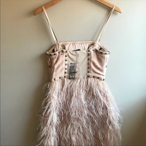 bebe Dresses - Bebe feather dress NWT bebe Dresses - Bebe feather dress NWT
